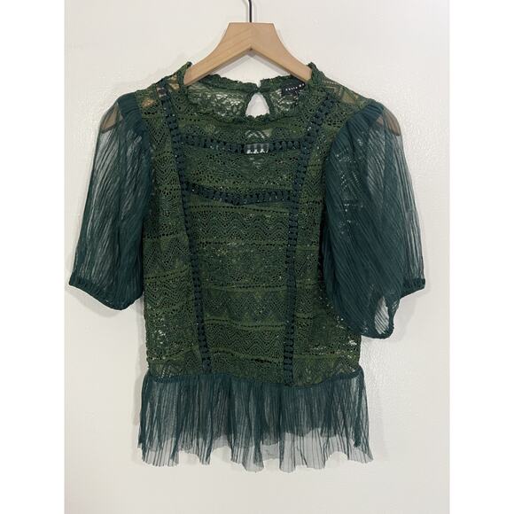 Fairy Grunge Whimsigoth Goblincore Victorian Edwardian Romantic Top M Ethereal - Picture 1 of 14